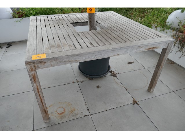 Tuintafel + opbergbank - afbeelding 1 van  3