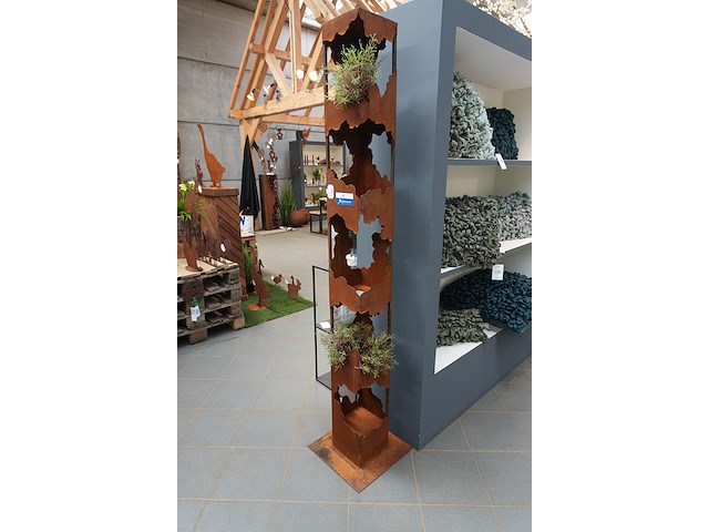 Tuinzuil 4 bodems | 20×20 × h190 cm - afbeelding 1 van  4