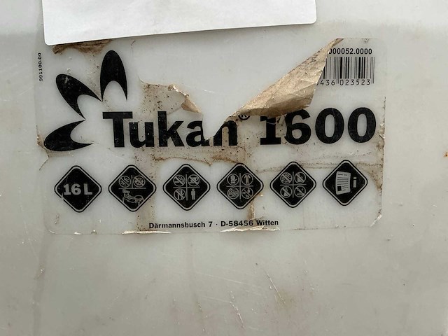 Tukan 1600 rugspuit - afbeelding 1 van  3