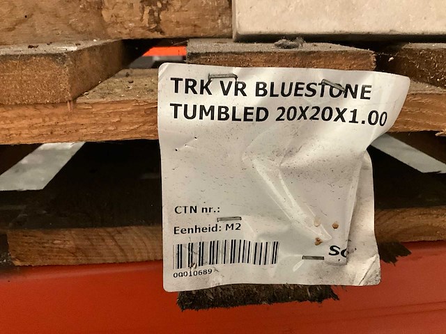 Tunesië beige partij natuursteen tegels (44x) - afbeelding 3 van  4