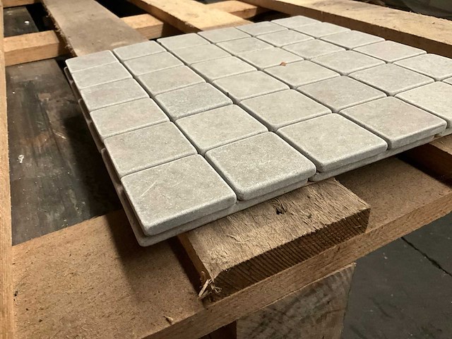 Tunesië grijs grote partij glas mozaïek - afbeelding 2 van  5