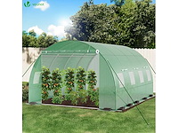 Tunne garden greenhouse 12m² in gegalvaniseerd staal - 4x3 m - afbeelding 1 van  7