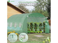 Tunne garden greenhouse 12m² in gegalvaniseerd staal - 4x3 m - afbeelding 5 van  7