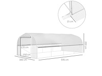 Tunnel clamp met accessoires - wit - afbeelding 4 van  9