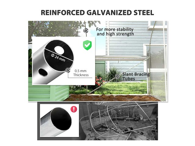 Tunnel clamp met accessoires - wit - afbeelding 7 van  9