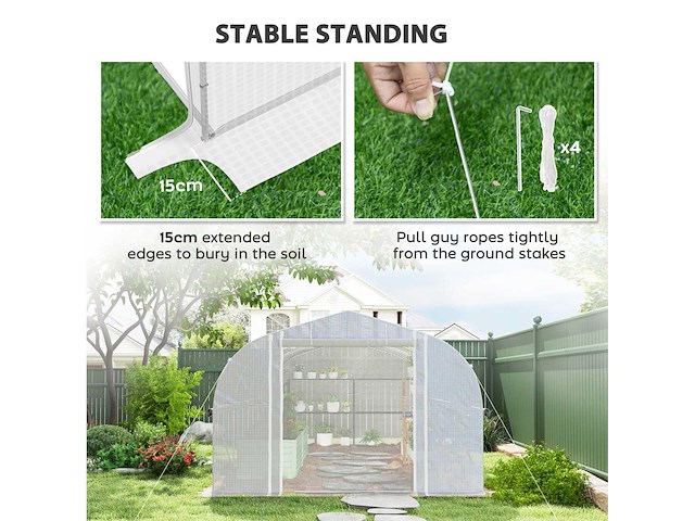 Tunnel clamp met accessoires - wit - afbeelding 8 van  9