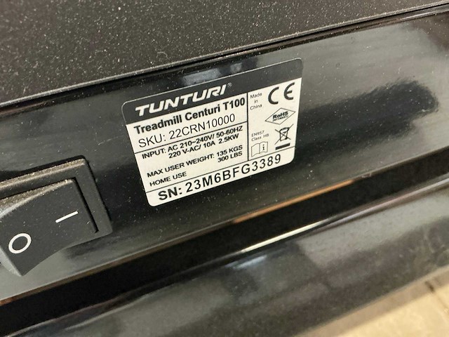 Tunturi centuri t100 loopband - afbeelding 7 van  8