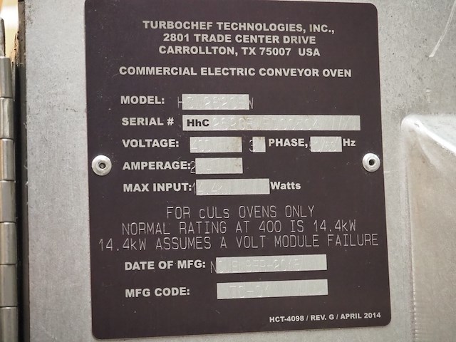 Turbochef technologies - afbeelding 10 van  10