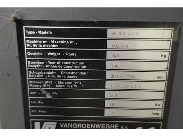 Turbogrinder schuurmachine vangroenweghe - afbeelding 4 van  12