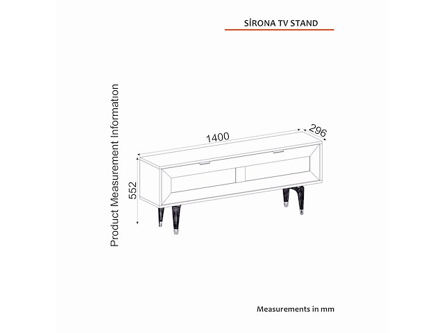 Tv -stand eik - afbeelding 7 van  7