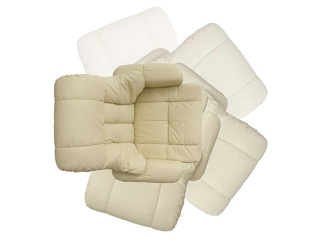 Tv-fauteuil met voetsteun, van koeienleer - grijs en beuk - afbeelding 3 van  8