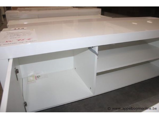 Tv-kast - hoogglans wit - kasten - afbeelding 2 van  2