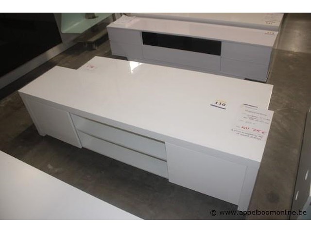 Tv-kast - hoogglans wit - afbeelding 1 van  3