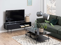 Tv-kast angus 140 cm met schuifdeur - zwart - afbeelding 3 van  7