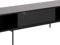 Tv-kast angus 140 cm met schuifdeur - zwart - afbeelding 4 van  7