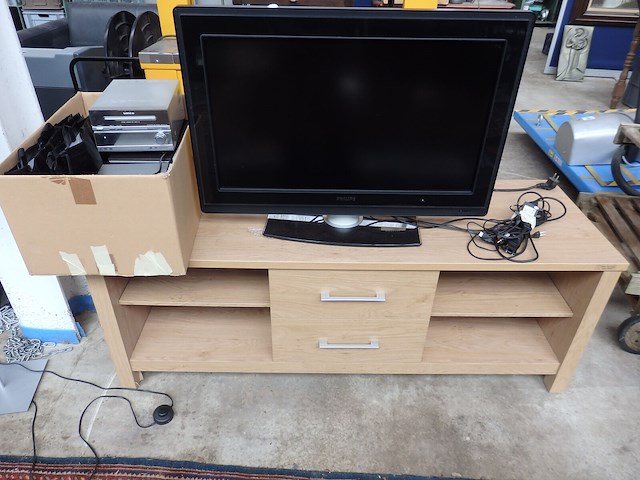 Tv + kast philips + serroundsysteem lemco - afbeelding 1 van  4