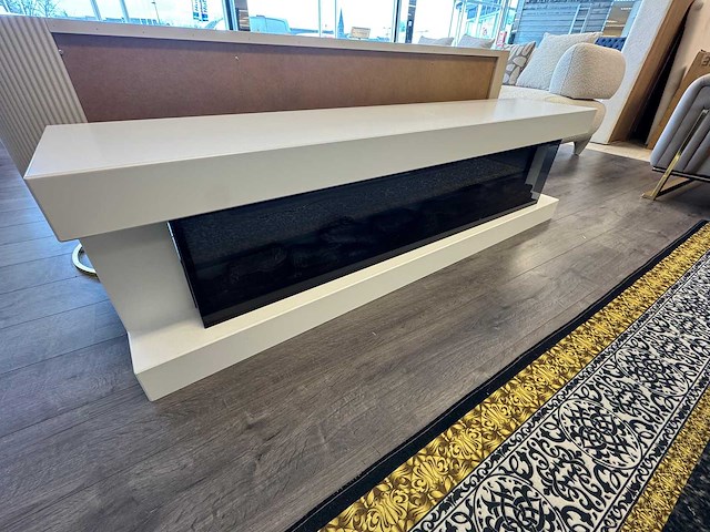 Tv-kast sfeerhaard wit - afbeelding 1 van  2