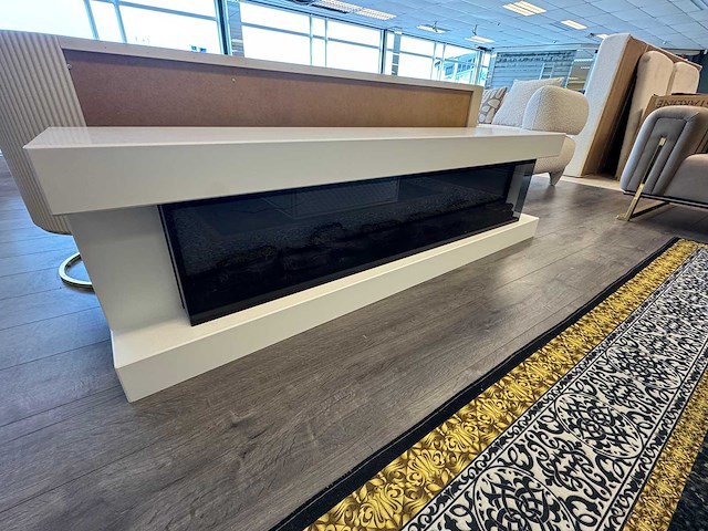 Tv-kast sfeerhaard wit - afbeelding 2 van  2