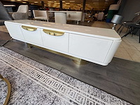 Tv kast wit-gold - afbeelding 1 van  1