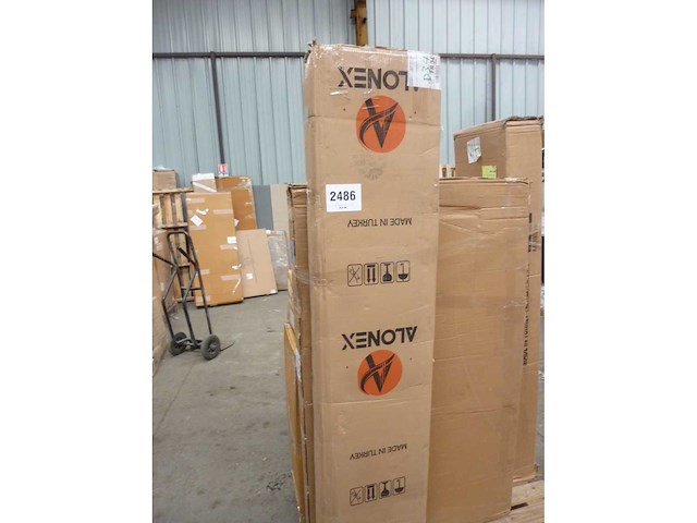 Tv-meubel - beige-walnoot travertine - afbeelding 7 van  7