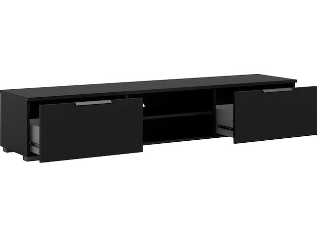 Tv-meubel - mattzwart - afbeelding 3 van  7