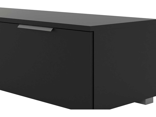 Tv-meubel - mattzwart - afbeelding 4 van  7