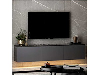 Tv-meubel 160cm - antraciet - afbeelding 4 van  10