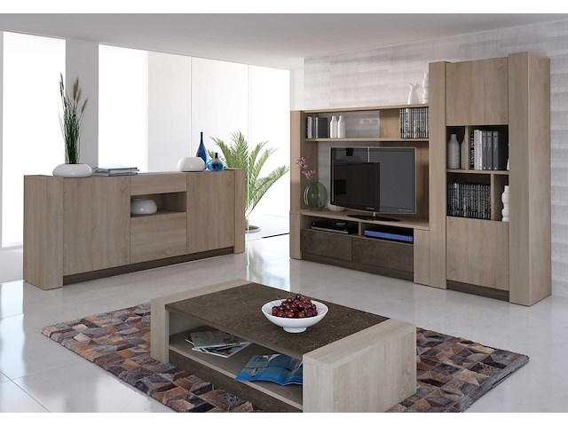 Tv-meubel ares 154cm - bruin - afbeelding 3 van  4