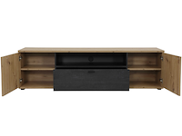 Tv-meubel atnalta 180x40 cm-artisan/gebrand hout - afbeelding 5 van  7