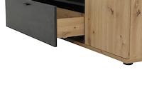 Tv-meubel atnalta 180x40 cm-artisan/gebrand hout - afbeelding 7 van  7