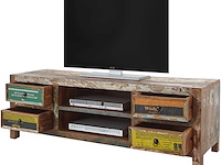 Tv-meubel banksy 156cm met 4 lades - bruin - afbeelding 1 van  5