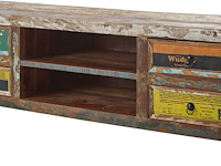 Tv-meubel banksy 156cm met 4 lades - bruin - afbeelding 5 van  5