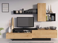 Tv-meubel cosmit 240cm - eik/antraciet - afbeelding 1 van  8