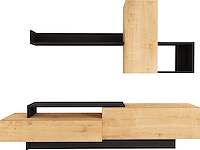 Tv-meubel cosmit 240cm - eik/antraciet - afbeelding 2 van  8