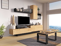 Tv-meubel cosmit 240cm - eik/antraciet - afbeelding 4 van  8