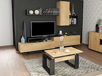 Tv-meubel cosmit 240cm - eik/antraciet - afbeelding 7 van  8