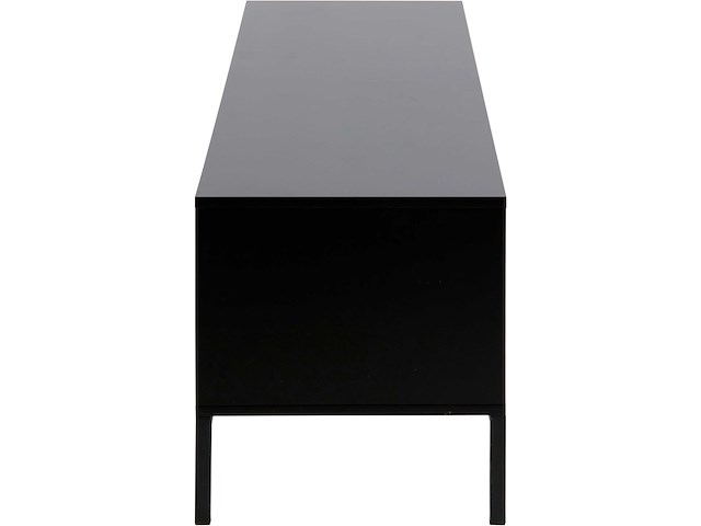 Tv-meubel dover 140cm 2 deuren 1 lade - zwart/wilde eik - afbeelding 3 van  8