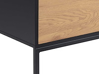 Tv-meubel dover 140cm 2 deuren 1 lade - zwart/wilde eik - afbeelding 8 van  8