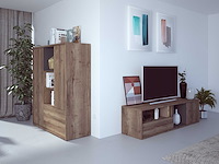 Tv-meubel frame 177cm - donkere eik - afbeelding 3 van  3