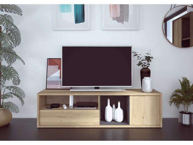 Tv-meubel frame 177cm - lichte eik - afbeelding 1 van  3