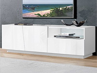 Tv-meubel gavin 150 cm-hoogglans wit - afbeelding 1 van  6