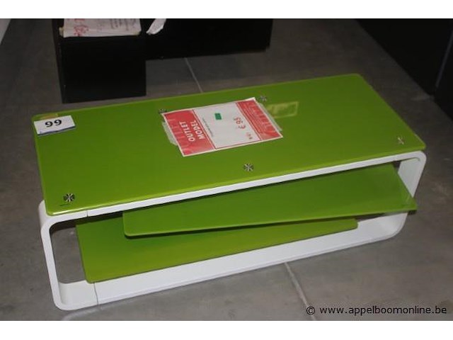 Tv-meubel glas groen - afbeelding 1 van  2