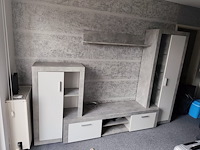 Tv meubel grijs 2 deuren 2 laden - afbeelding 2 van  7