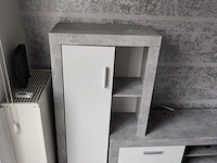 Tv meubel grijs 2 deuren 2 laden - afbeelding 7 van  7