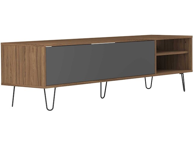 Tv-meubel jiro 165cm - walnoot/antraciet - afbeelding 4 van  10