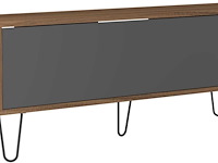 Tv-meubel jiro 165cm - walnoot/antraciet - afbeelding 4 van  10