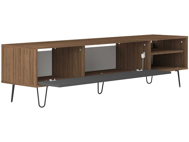 Tv-meubel jiro 165cm - walnoot/antraciet - afbeelding 5 van  10