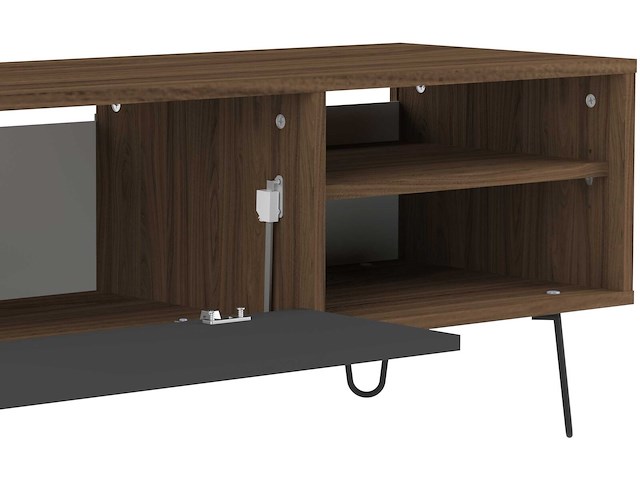 Tv-meubel jiro 165cm - walnoot/antraciet - afbeelding 9 van  10