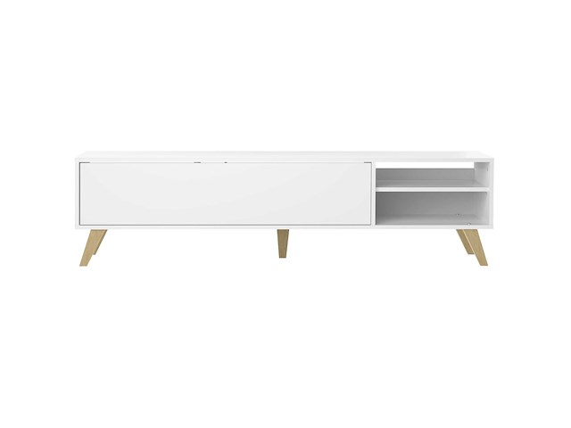 Tv-meubel kim 165cm - wit - afbeelding 2 van  7