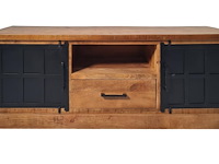 Tv-meubel lon in massief hout 150 cm - afbeelding 1 van  2
